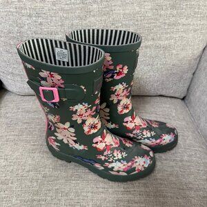 Joules "Molly" Rain Boots Size 8